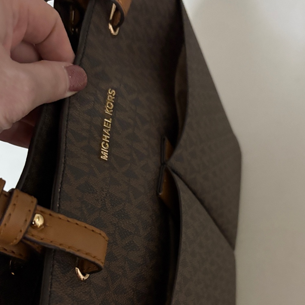 Michael Kors Signature Brown Tote - Picture 10 of 13